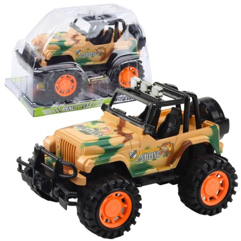 Duży Samochód Terenowy Militarny Off-Road Beżowy LEAN Toys Duży Samochód Terenowy Militarny Off-Road Beżowy LEAN Toys