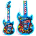 Gitara Elektryczna Dla Dzieci Melodie Gama Solmizacyjna Niebieski 29cm LEAN Toys