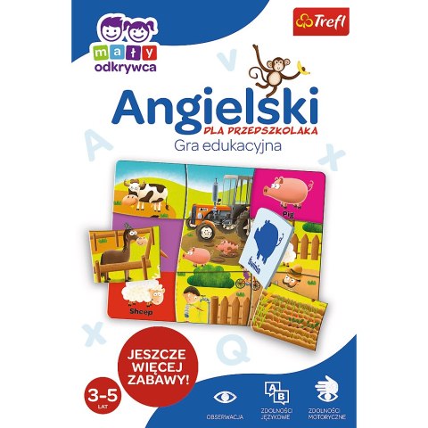 Gra Edukacyjna Angielski dla przedszkolaka z Serii Mały Odkrywca Trefl 01949 Trefl Gry Gra Edukacyjna Angielski dla przedszkolaka z Serii Mały Odkrywca Trefl 01949 Trefl Gry