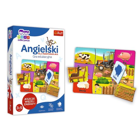 Gra Edukacyjna Angielski dla przedszkolaka z Serii Mały Odkrywca Trefl 01949 Trefl Gry Gra Edukacyjna Angielski dla przedszkolaka z Serii Mały Odkrywca Trefl 01949 Trefl Gry