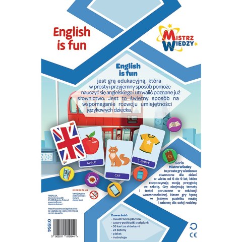 Gra Edukacyjna English is Fun z Serii Mistrz Wiedzy Trefl 01954 Trefl Gry Gra Edukacyjna English is Fun z Serii Mistrz Wiedzy Trefl 01954 Trefl Gry