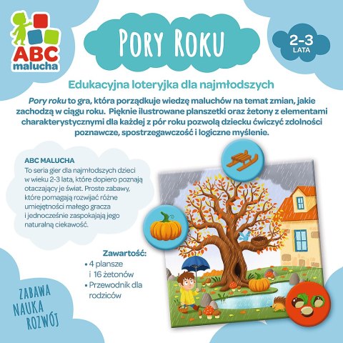 Gra Edukacyjna Pory Roku z Serii ABC Malucha Trefl 01941 Trefl Gry Gra Edukacyjna Pory Roku z Serii ABC Malucha Trefl 01941 Trefl Gry