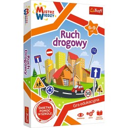Gra Edukacyjna Ruch drogowy z Serii Mistrz Wiedzy Trefl 01955 Trefl Gry