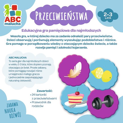 Gra Przeciwieństwa z Serii ABC Malucha Trefl 01943 Trefl Gry Gra Przeciwieństwa z Serii ABC Malucha Trefl 01943 Trefl Gry