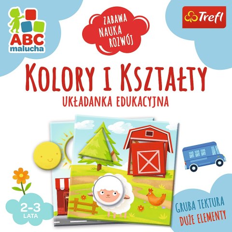 Gra Układanka Edukacyjna Kolory i kształty z Serii ABC Malucha Trefl 01939 Trefl Gry Gra Układanka Edukacyjna Kolory i kształty z Serii ABC Malucha Trefl 01939 Trefl Gry
