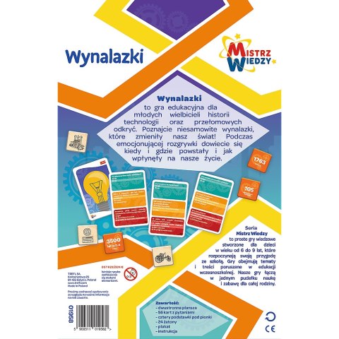 Gra Wynalazki z Serii Mistrz Wiedzy Trefl 01958 Trefl Gry Gra Wynalazki z Serii Mistrz Wiedzy Trefl 01958 Trefl Gry