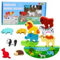 Gra Zręcznościowa Balansujące Zwierzęta Drewniane 13El LEAN Toys