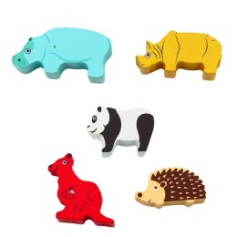 Gra Zręcznościowa Balansujące Zwierzęta Drewniane 13El LEAN Toys