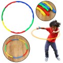 Hula Hop Z Wypustkami Do Ćwiczeń Zabawy Składane Kolorowe 8el LEAN TOYS