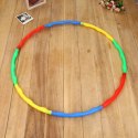 Hula Hop Z Wypustkami Do Ćwiczeń Zabawy Składane Kolorowe 8el LEAN TOYS