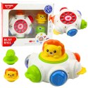 Interaktywna Zabawka Dla Malucha UFO Z Lwem i Krokodylem LEAN TOYS