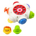 Interaktywna Zabawka Dla Malucha UFO Z Lwem i Krokodylem LEAN TOYS