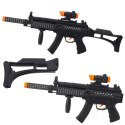Karabin Maszynowy Zabawkowy Światła Dźwięki Czarny 62cm LEAN Toys