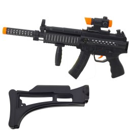 Karabin Maszynowy Zabawkowy Światła Dźwięki Czarny 62cm LEAN Toys