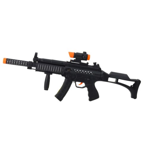 Karabin Maszynowy Zabawkowy Światła Dźwięki Czarny 62cm LEAN Toys Karabin Maszynowy Zabawkowy Światła Dźwięki Czarny 62cm LEAN Toys
