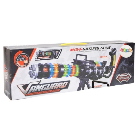 Karabin Snajperski Stojak Światła Dźwięki Wibracje Czarny LEAN Toys Karabin Snajperski Stojak Światła Dźwięki Wibracje Czarny LEAN Toys