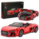 Klocki Konstrukcyjne AutoRC 1:14 Audi R8 Spyder 1440 Elementów Rastar 93800 Rastar