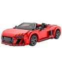 Klocki Konstrukcyjne AutoRC 1:14 Audi R8 Spyder 1440 Elementów Rastar 93800 Rastar