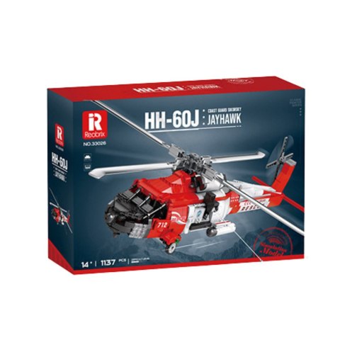 Klocki Konstrukcyjne Helikopter Ratunkowy HH-60J Jayhawk 1137el LEAN Toys Klocki Konstrukcyjne Helikopter Ratunkowy HH-60J Jayhawk 1137el LEAN Toys