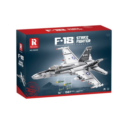 Klocki Konstrukcyjne Myśliwiec F-16 Fighting Falcon 1427el LEAN Toys Klocki Konstrukcyjne Myśliwiec F-16 Fighting Falcon 1427el LEAN Toys