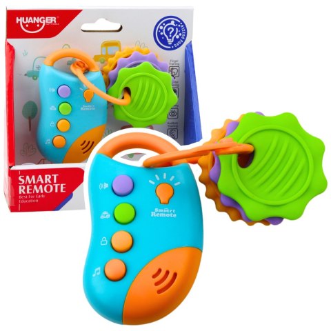 Klucze Do Auta Pilot Interaktywny Z Gryzakami Dla Malucha Światła Dźwięki LEAN Toys