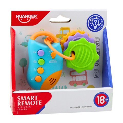 Klucze Do Auta Pilot Interaktywny Z Gryzakami Dla Malucha Światła Dźwięki LEAN Toys Klucze Do Auta Pilot Interaktywny Z Gryzakami Dla Malucha Światła Dźwięki LEAN Toys