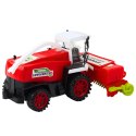 Kombajn Rolniczy Farmerski Z Hederem Napęd Czerwony LEAN Toys