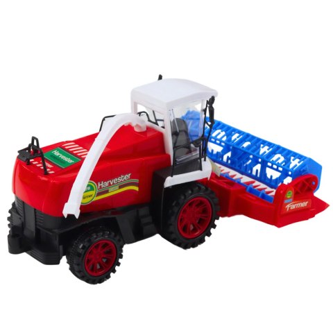 Kombajn Zbożowy Farmerski Rolniczy Heder Napęd Czerwony LEAN Toys Kombajn Zbożowy Farmerski Rolniczy Heder Napęd Czerwony LEAN Toys