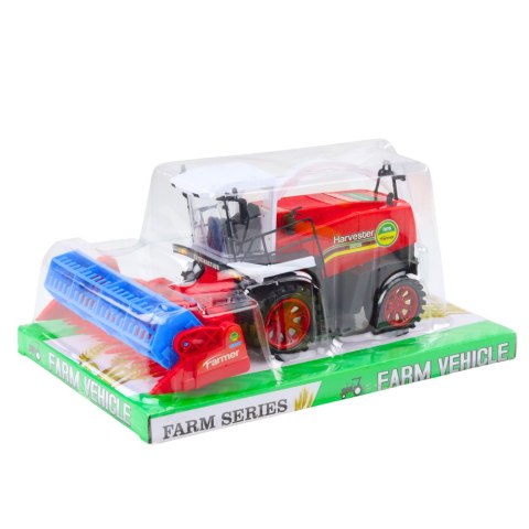 Kombajn Zbożowy Farmerski Rolniczy Heder Napęd Czerwony LEAN Toys Kombajn Zbożowy Farmerski Rolniczy Heder Napęd Czerwony LEAN Toys