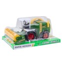 Kombajn Zbożowy Farmerski Rolniczy Heder Napęd Zielony LEAN Toys