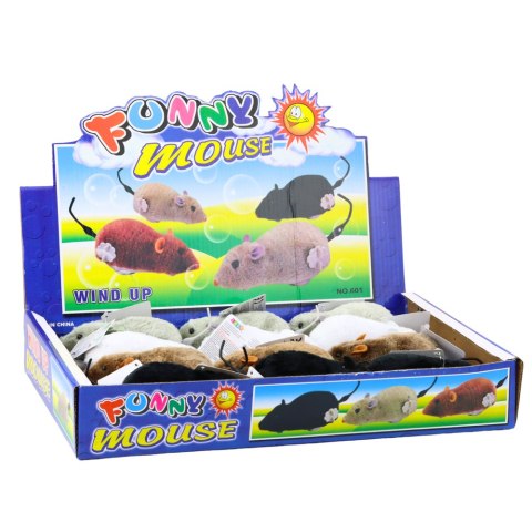 Nakręcana Mysz Futrzana Jeżdżąca Interaktywna Mix LEAN TOYS Nakręcana Mysz Futrzana Jeżdżąca Interaktywna Mix LEAN TOYS