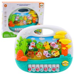 Pianinko Edukacyjne Interaktywne Dla Malucha Odgłosy Zwierząt LEAN Toys