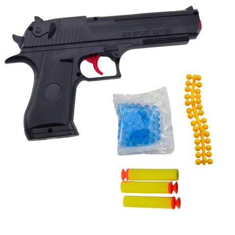 Pistolet Sportowy 388 Strzałki Piankowe Kulki Wodne LEAN Toys Pistolet Sportowy 388 Strzałki Piankowe Kulki Wodne LEAN Toys