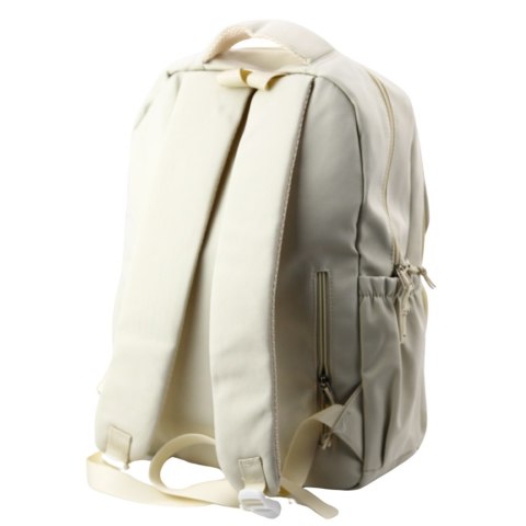 Plecak Miejski Szkolny Kapibara Brelok Przypinki Beżowy Kremowy 25L 42cm LEAN Plecak Miejski Szkolny Kapibara Brelok Przypinki Beżowy Kremowy 25L 42cm LEAN