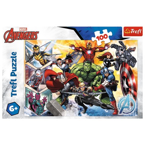 Puzzle - "100" - Siła Avengersów Trefl 16431 Trefl Puzzle Puzzle - "100" - Siła Avengersów Trefl 16431 Trefl Puzzle