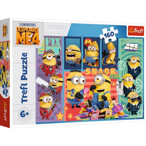 Puzzle - "160" - Minionkowa radość Trefl 15423 Trefl Puzzle Puzzle - "160" - Minionkowa radość Trefl 15423 Trefl Puzzle