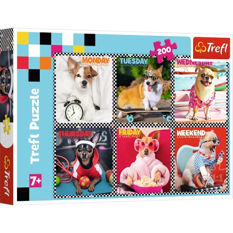 Puzzle - 200 - Wesołe psy - Trefl 13279 Trefl Puzzle Puzzle - 200 - Wesołe psy - Trefl 13279 Trefl Puzzle