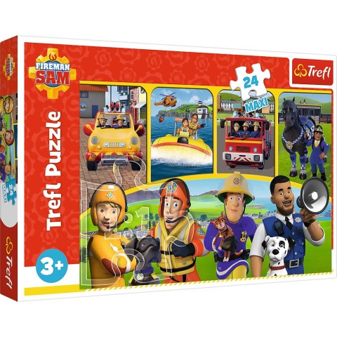 Puzzle - "24 Maxi" - Strażak Sam i przyjaciele Trefl 14356 Trefl Puzzle Puzzle - "24 Maxi" - Strażak Sam i przyjaciele Trefl 14356 Trefl Puzzle