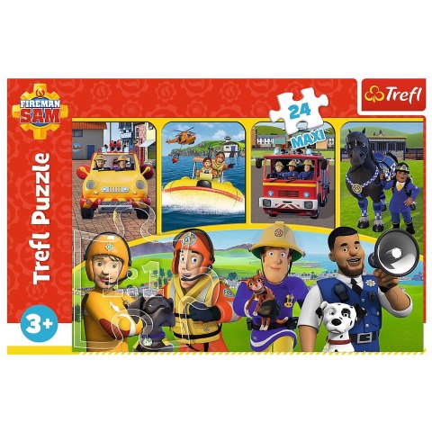 Puzzle - "24 Maxi" - Strażak Sam i przyjaciele Trefl 14356 Trefl Puzzle Puzzle - "24 Maxi" - Strażak Sam i przyjaciele Trefl 14356 Trefl Puzzle