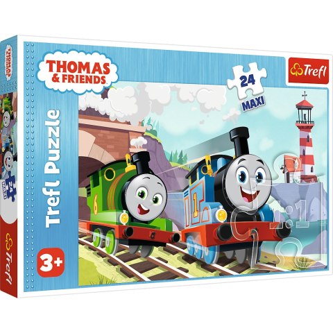 Puzzle - "24 Maxi" - Tomek i Percy na torach Trefl 14354 Trefl Puzzle Puzzle - "24 Maxi" - Tomek i Percy na torach Trefl 14354 Trefl Puzzle