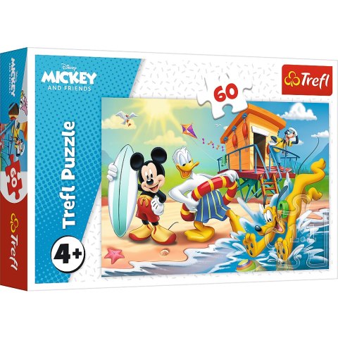 Puzzle - 60 - Ciekawy dzień Mikiego i przyjaciół 17359 Trefl Puzzle