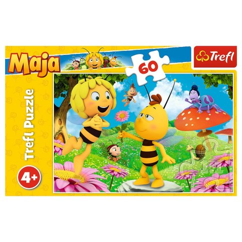 Puzzle - 60 - Kwiatek dla Mai - Studio 100 Maya the Bee 17330 Trefl Puzzle Puzzle - 60 - Kwiatek dla Mai - Studio 100 Maya the Bee 17330 Trefl Puzzle