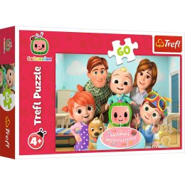 Puzzle 60 el. Cocomelon, Wspaniały dzień Trefl 17391 Trefl Puzzle