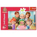 Puzzle 60 el. Cocomelon, Wspaniały dzień Trefl 17391 Trefl Puzzle
