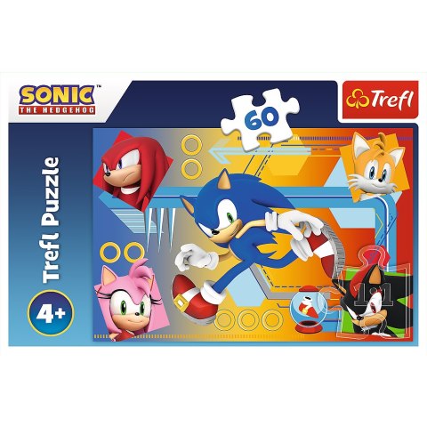 Puzzle Sonic 60 el. Sonic w akcji 17387 Trefl Puzzle Puzzle Sonic 60 el. Sonic w akcji 17387 Trefl Puzzle