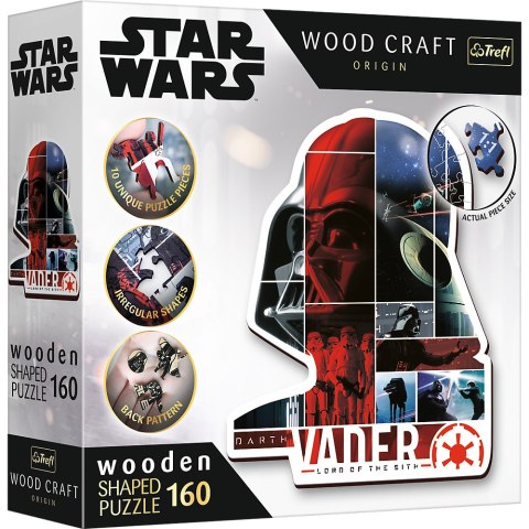 Puzzle drewniane Star Wars 160 el. Darth Vader Trefl 20190 Trefl Puzzle Puzzle drewniane Star Wars 160 el. Darth Vader Trefl 20190 Trefl Puzzle