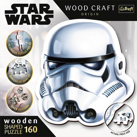 Puzzle drewniane Star Wars 160 el. Hełm Szturmowca Trefl 20188 Trefl Puzzle Puzzle drewniane Star Wars 160 el. Hełm Szturmowca Trefl 20188 Trefl Puzzle