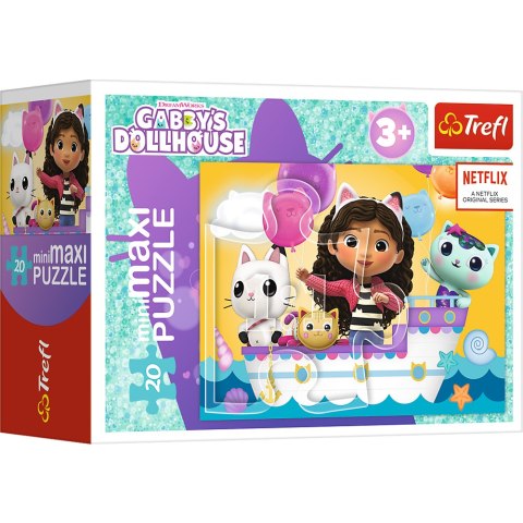 Puzzle - ''miniMaxi" - Kolorowy dzień Gabby / Trefl 56041 Trefl Puzzle Puzzle - ''miniMaxi" - Kolorowy dzień Gabby / Trefl 56041 Trefl Puzzle