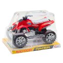 Quad Terenowy Z Napędem Bieżnikowane Koła Czerwony LEAN Toys