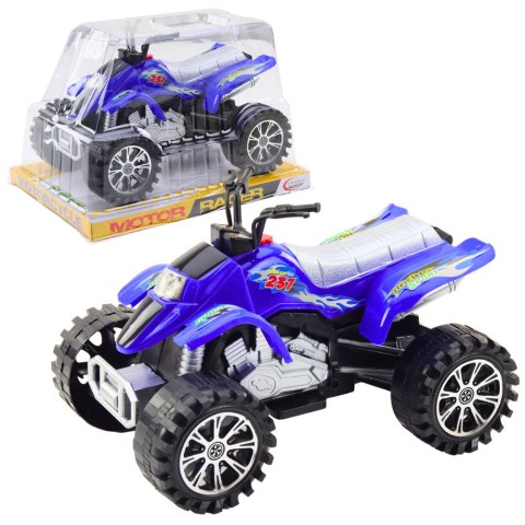 Quad Terenowy Z Napędem Bieżnikowane Koła Niebieski LEAN Toys Quad Terenowy Z Napędem Bieżnikowane Koła Niebieski LEAN Toys